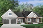 Country House Plan Front Photo 03 - Stillwater Craftsman Ranch Home 032D-0403 - Shop House Plans and More