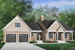 Country House Plan Front Photo 04 - Stillwater Craftsman Ranch Home 032D-0403 - Shop House Plans and More