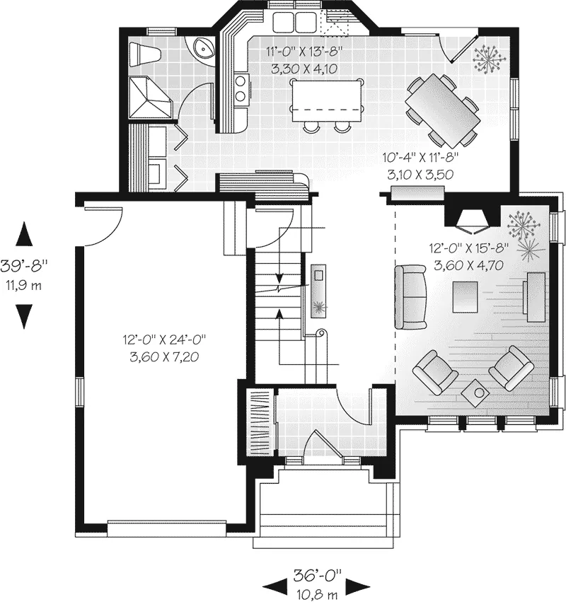 First Floor - Fletcher Manor European Home 032D-0427 - Search House Plans and More