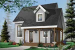 Saltbox House Plan Front Photo 01 - Colegrove Cottage Home 032D-0456 - Search House Plans and More
