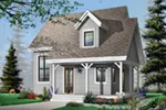 Saltbox House Plan Front Photo 02 - Colegrove Cottage Home 032D-0456 - Search House Plans and More