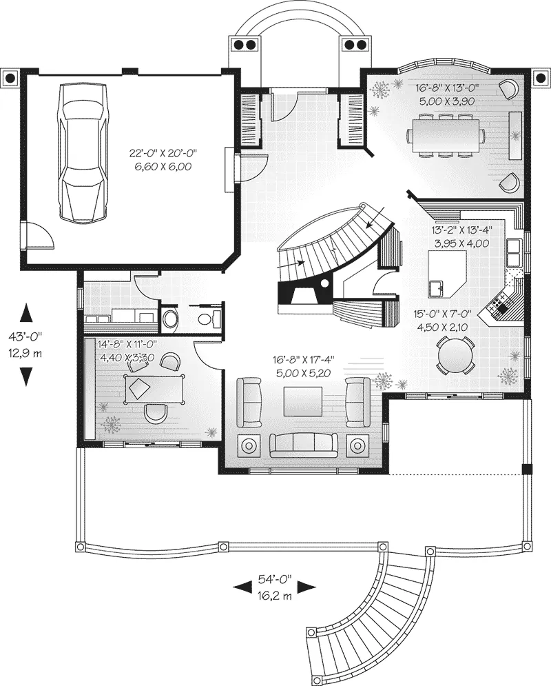 Luxury House Plan First Floor - McCartney Grand Waterfront Home 032D-0473 - Shop House Plans and More