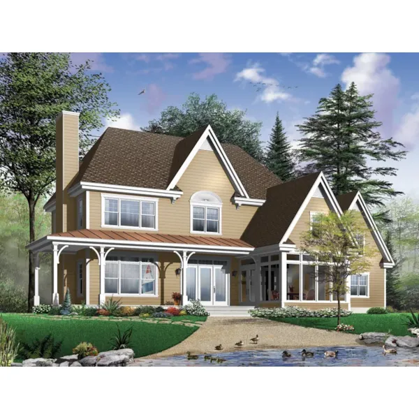 Venetia Country Farmhouse Plan 032D-0481 - Shop House Plans and More