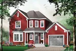 Traditional House Plan Front Image - Sandy Ridge Country Home 032D-0484 - Shop House Plans and More
