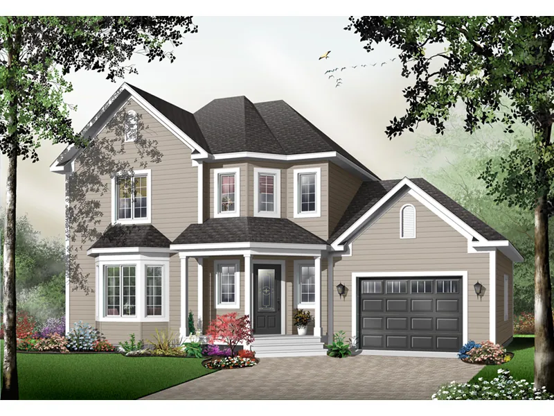Traditional House Plan Front Photo 03 - Sandy Ridge Country Home 032D-0484 - Shop House Plans and More