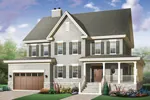 Traditional House Plan Front Image - Saluvia Luxury Country Home 032D-0496 - Shop House Plans and More
