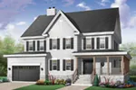 Traditional House Plan Front Photo 01 - Saluvia Luxury Country Home 032D-0496 - Shop House Plans and More