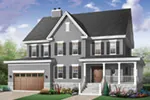 Traditional House Plan Front Photo 02 - Saluvia Luxury Country Home 032D-0496 - Shop House Plans and More