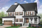 Traditional House Plan Front Photo 03 - Saluvia Luxury Country Home 032D-0496 - Shop House Plans and More