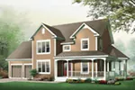Modern House Plan Front Image - DeRosa Two-Story Farmhouse 032D-0502 - Search House Plans and More