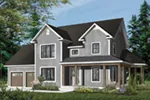 Modern House Plan Front Photo 02 - DeRosa Two-Story Farmhouse 032D-0502 - Search House Plans and More