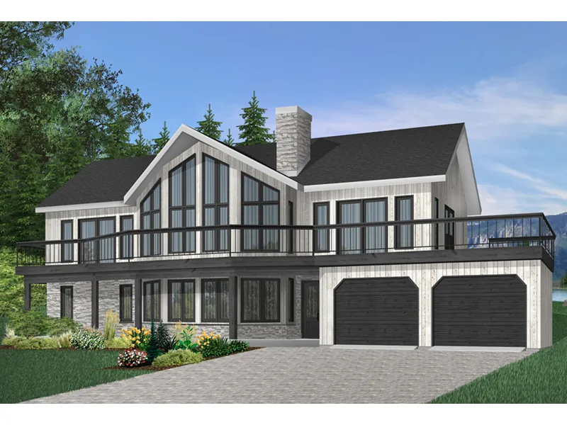 Modern House Plan Front Photo 01 - Laurel Manor Craftsman Home 032D-0511 - Shop House Plans and More