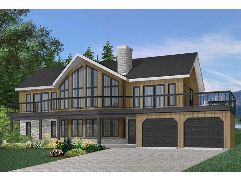 Modern House Plan Front Photo 03 - Laurel Manor Craftsman Home 032D-0511 - Shop House Plans and More