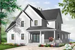 Craftsman House Plan Front Photo 02 - Huntington Mills Farmhouse 032D-0523 - Search House Plans and More