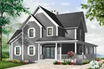 Craftsman House Plan Front Photo 03 - Huntington Mills Farmhouse 032D-0523 - Search House Plans and More