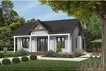 Southern House Plan Front Photo 01 - Harleigh Country Cottage Home 032D-0538 - Search House Plans and More