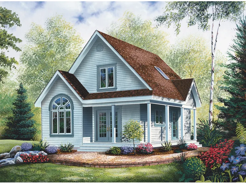 Modern House Plan Front Image - Milford Cove Cottage Home 032D-0554 - Shop House Plans and More