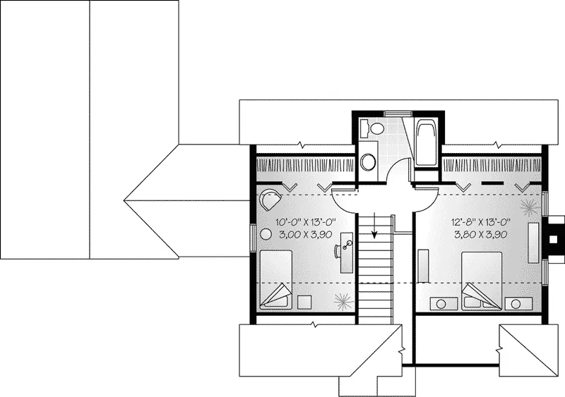 Cabin & Cottage House Plan Second Floor - Blue Bell Country Home 032D-0555 - Search House Plans and More