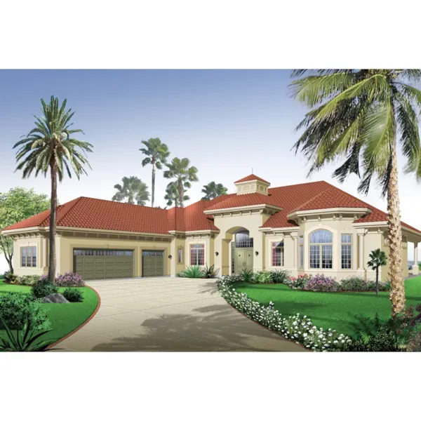 San Jacinto Florida Style Home Plan 032D-0666 - Shop House Plans and More