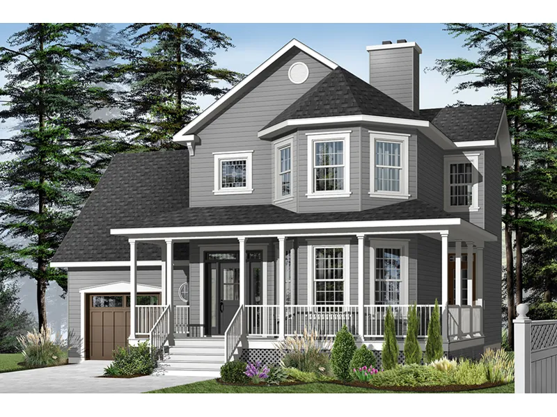 Craftsman House Plan Front Photo 02 - Hampstead Victorian Home 032D-0693 - Search House Plans and More