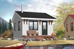 Front of Home - Woodwinds Cabin Home 032D-0706 - Shop House Plans and More