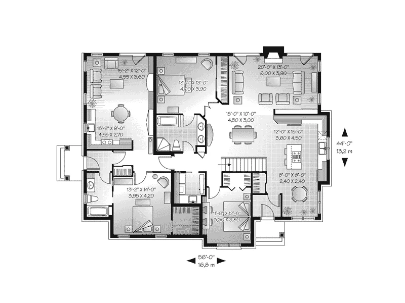 European House Plan First Floor - Almont Acres European Home 032D-0714 - Search House Plans and More