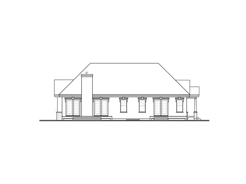 European House Plan Rear Elevation - Almont Acres European Home 032D-0714 - Search House Plans and More
