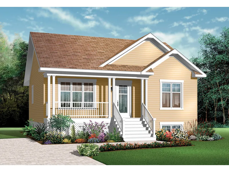 Bungalow House Plan Front Image - Brynn Park Craftsman Ranch Home 032D-0727 - Search House Plans and More
