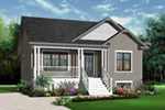 Bungalow House Plan Front of Home - Brynn Park Craftsman Ranch Home 032D-0727 - Search House Plans and More