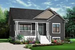 Bungalow House Plan Front Photo 02 - Brynn Park Craftsman Ranch Home 032D-0727 - Search House Plans and More