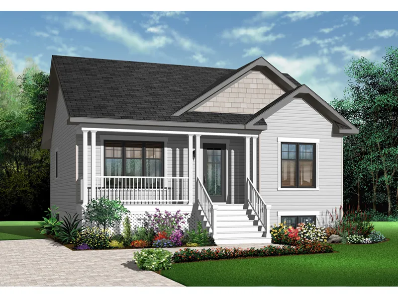 Bungalow House Plan Front Photo 03 - Brynn Park Craftsman Ranch Home 032D-0727 - Search House Plans and More