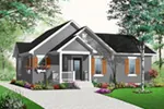 Arts & Crafts House Plan Front Photo 02 - Pauline Country Ranch Home 032D-0732 - Shop House Plans and More