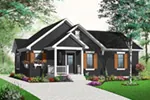 Arts & Crafts House Plan Front Photo 03 - Pauline Country Ranch Home 032D-0732 - Shop House Plans and More
