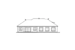 Traditional House Plan Rear Elevation - Vivian Bay Mediterranean Home 032D-0744 - Shop House Plans and More