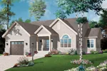 Traditional House Plan Front Photo 01 - Engelbrook Ranch Home 032D-0745 - Search House Plans and More