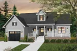 Craftsman House Plan Front Photo 03 - Lynkirk Country Home 032D-0747 - Shop House Plans and More