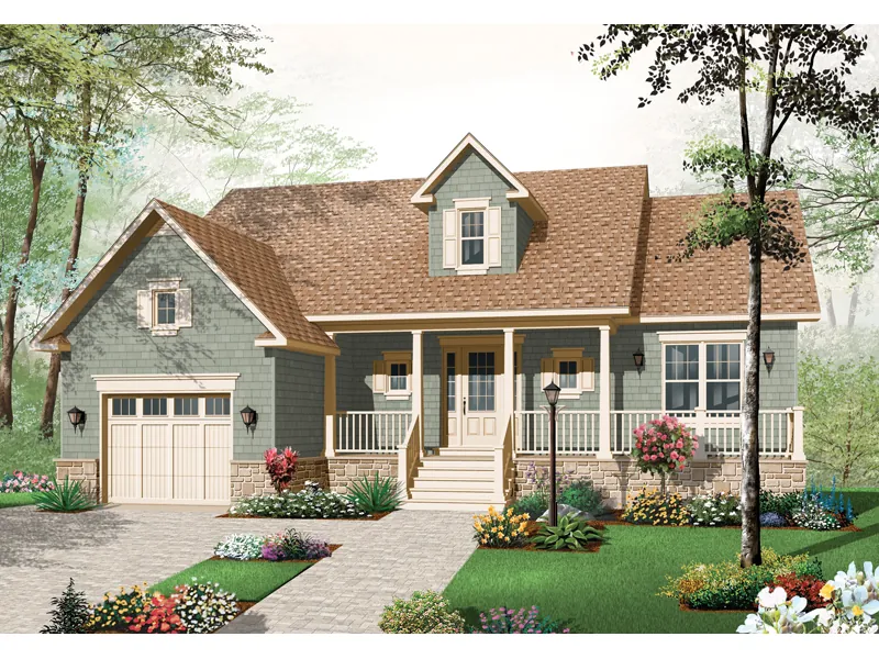 Craftsman House Plan Front Photo 04 - Lynkirk Country Home 032D-0747 - Shop House Plans and More