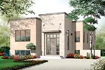 Modern House Plan Front Image - Golden Ridge Modern Home 032D-0758 - Search House Plans and More