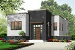 Modern House Plan Front Photo 02 - Golden Ridge Modern Home 032D-0758 - Search House Plans and More