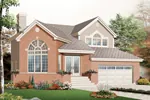 European House Plan Front of Home - Elm Trail Country French Home 032D-0766 - Search House Plans and More
