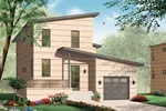 Modern House Plan Front of Home - Landsberg Valley Modern Home 032D-0768 - Shop House Plans and More
