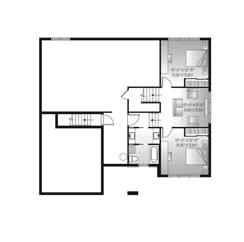 Basement Floor - Hadley Hill Modern Home 032D-0769 - Search House Plans and More