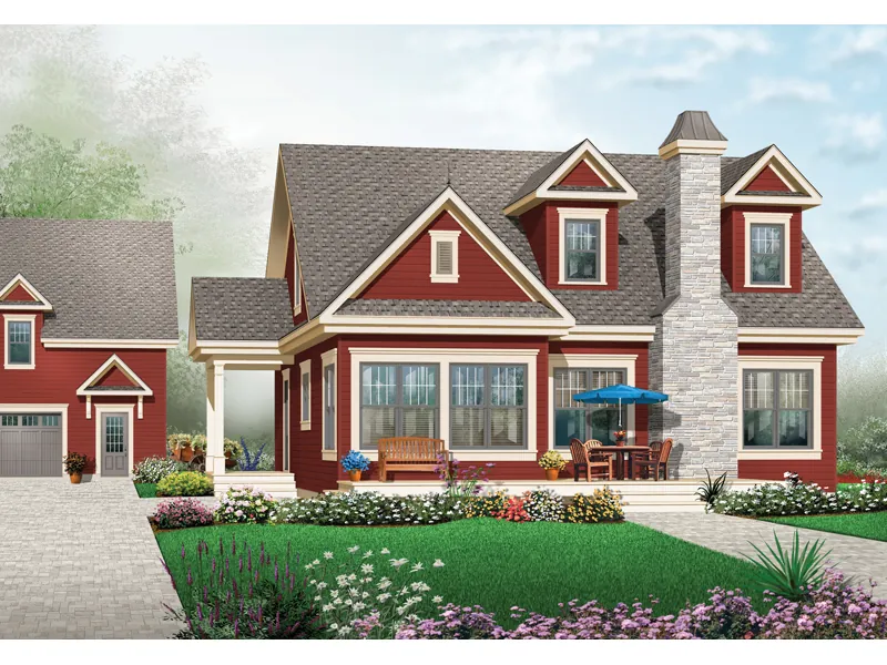 Arts & Crafts House Plan Front of Home - Terra Craftsman Home 032D-0774 - Shop House Plans and More