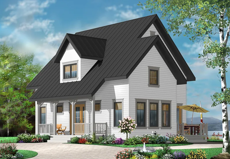 Traditional House Plan Front of Home - Alicia Place English Home 032D-0778 - Search House Plans and More