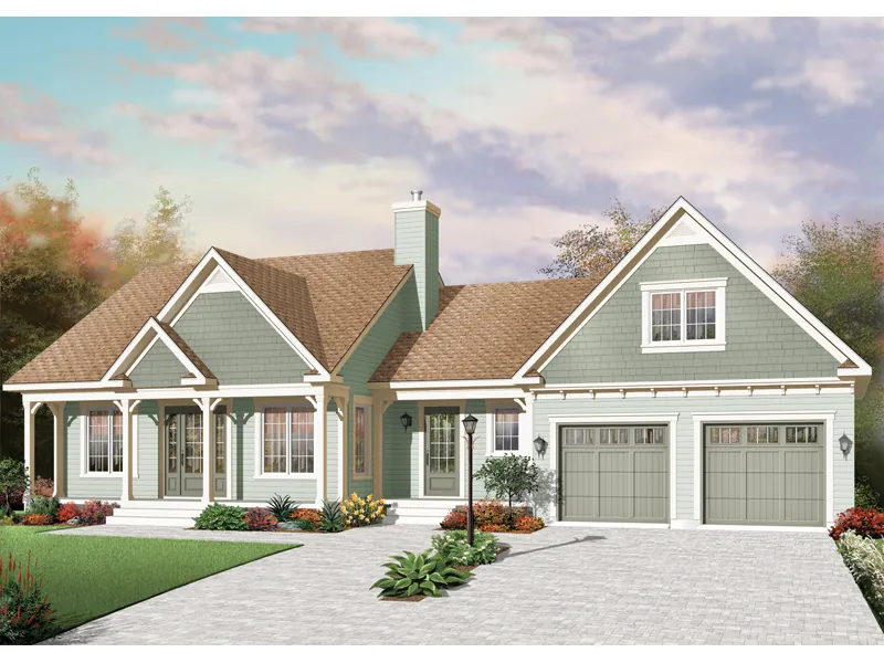 Traditional House Plan Front Image - Glen Bay Cape Cod Style Home 032D-0788 - Search House Plans and More