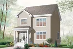 Traditional House Plan Front of Home - Miralesta Traditional Home 032D-0793 - Shop House Plans and More