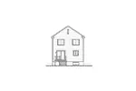 Traditional House Plan Rear Elevation - Miralesta Traditional Home 032D-0793 - Shop House Plans and More