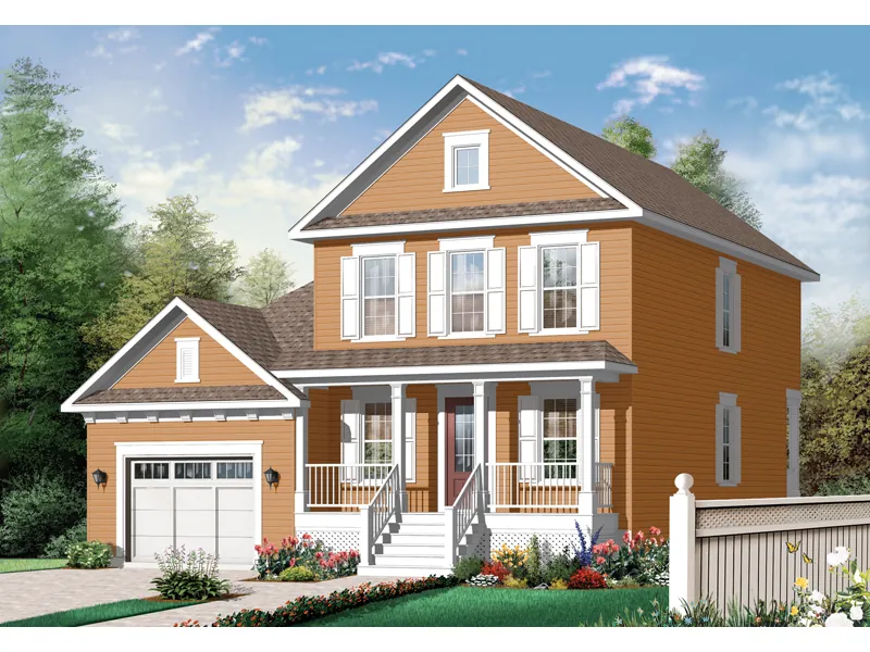 Traditional House Plan Front Image - Hylton Country Home 032D-0795 - Search House Plans and More