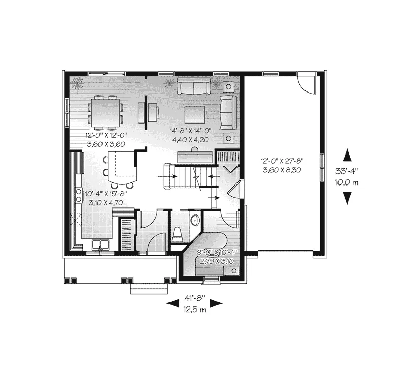 English Cottage House Plan First Floor - Carey Hill Traditional Home 032D-0799 - Search House Plans and More
