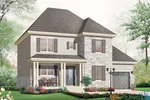 English Cottage House Plan Front Photo 01 - Carey Hill Traditional Home 032D-0799 - Search House Plans and More